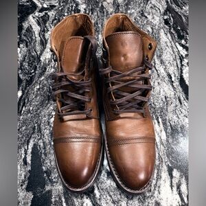 Thursday Boot Company Classic Brown Leather Lace-Up Boots